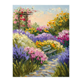 Serene Summer Garden Path Oil Painting (Print Only) thumbnail