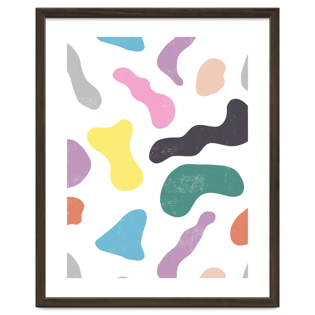 Abstract Organic Memphis Shapes