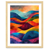 Abstract Rainbow Mountain Landscape thumbnail