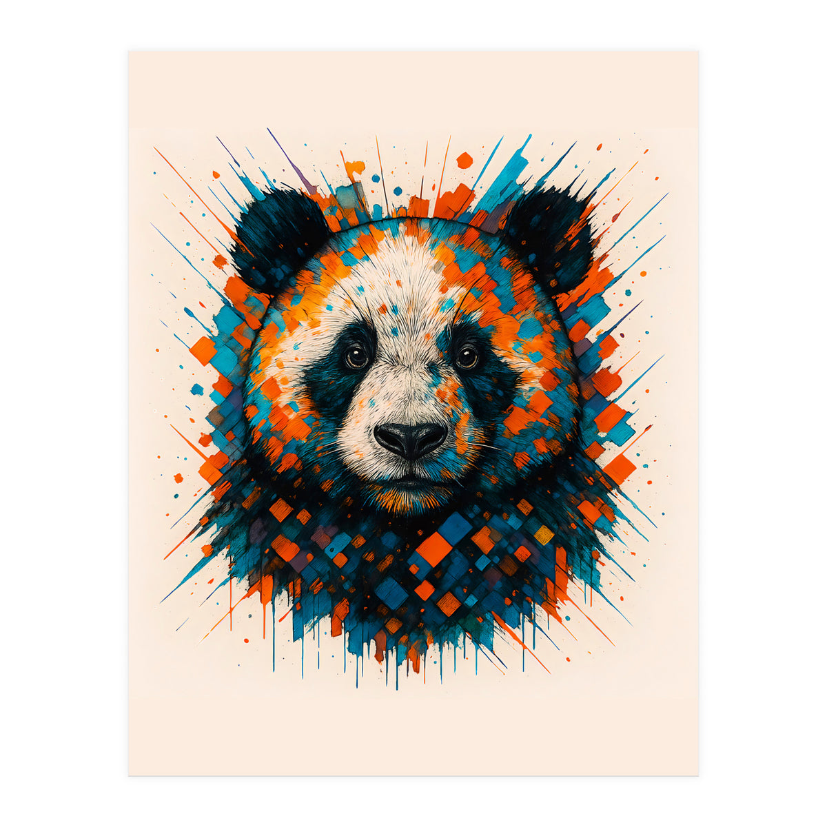 Panda Animal Watercolor (Print Only)