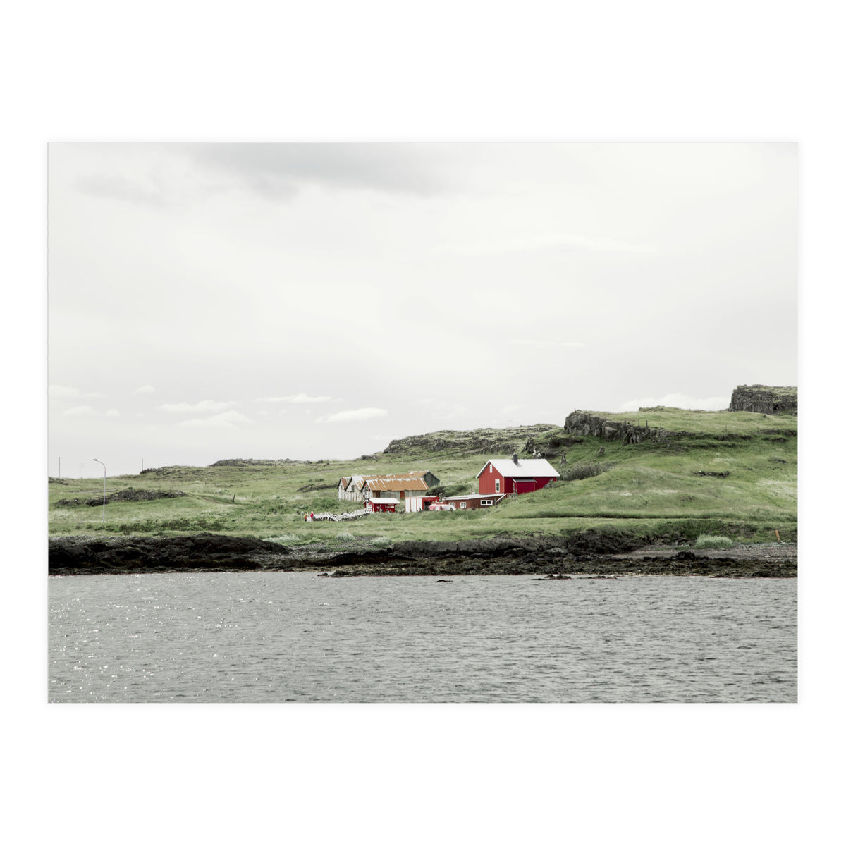 Red house on the shore - Iceland (Print Only)