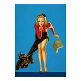 Pinup Girl And Dog Tricks (Print Only) thumbnail
