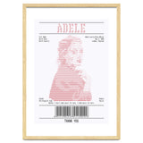 Receipt Art Adele Red thumbnail