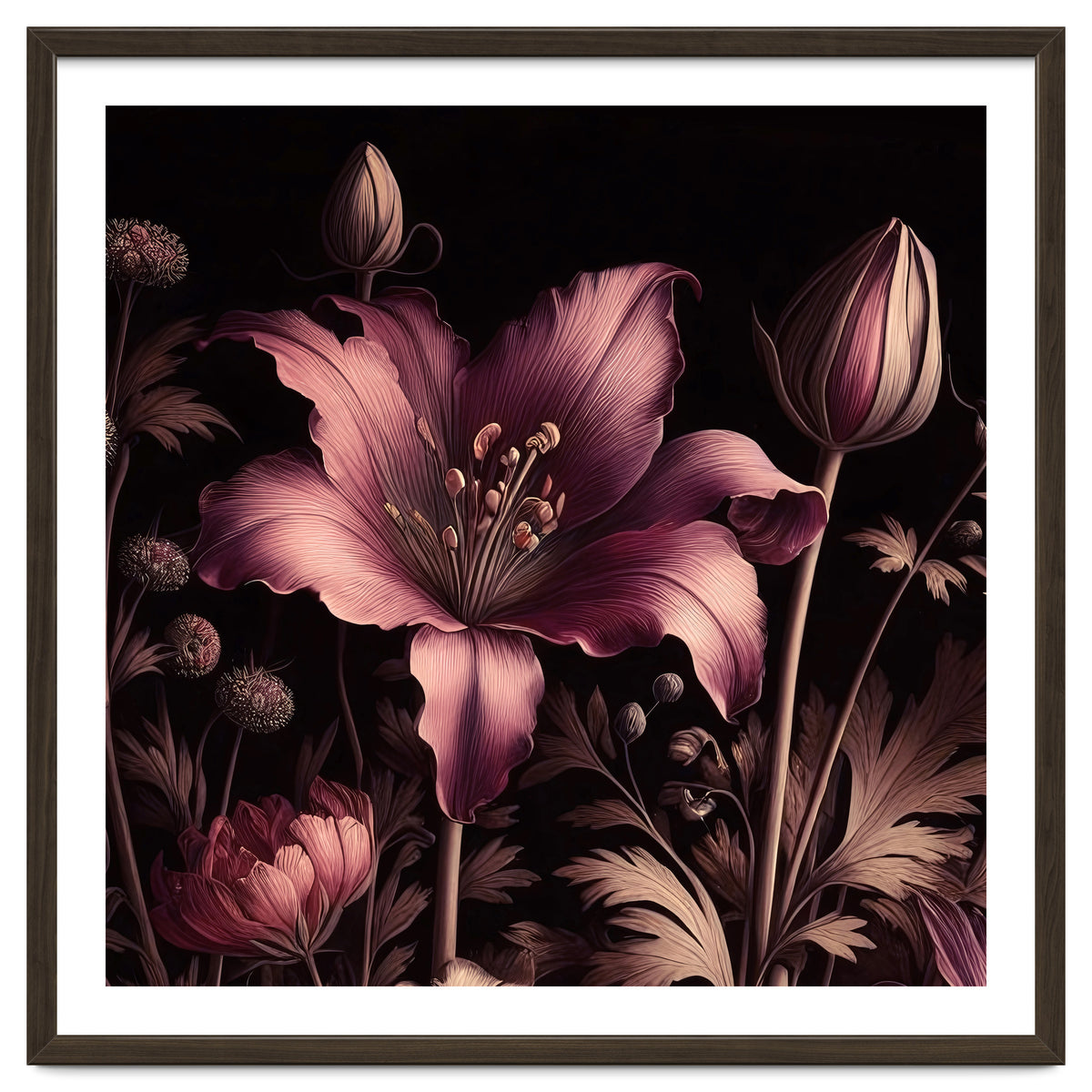 VINTAGE COLOURFUL BOTANICAL-10A-6