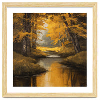 Golden Autumn Forest River