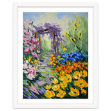 Sun-Drenched Garden Pergola Oil Painting thumbnail
