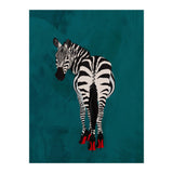 Zebra wearing heals (Print Only) thumbnail