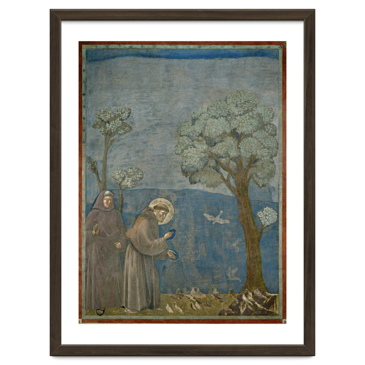 Saint Francis of Assisi preaching to the birds. Giotto. GIOTTO DE BONDONE (1266-1337).