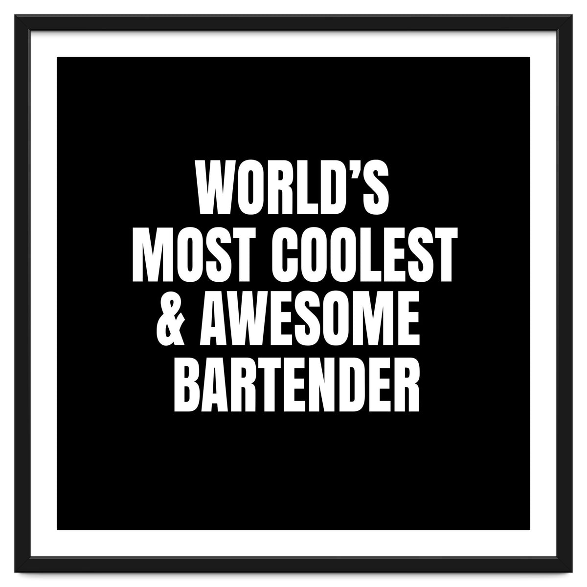 World's most coolest and awesome bartender