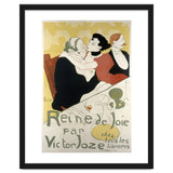 Henri de Toulouse-Lautrec: Poster for the novel Reine de joie, moeurs du demi-monde by Victor Joze. thumbnail