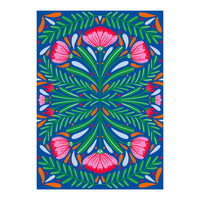 Bold Symmetrical Flowers (Print Only)