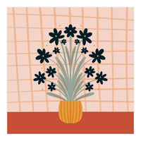 Floral Vase Orange (Print Only)