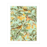 Yellow Birds in Tropical Jungle Paradise (Print Only) thumbnail