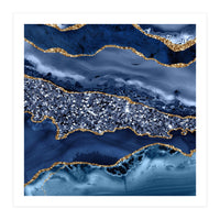 Agate Glitter Ocean Texture 07  (Print Only)