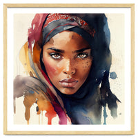 Watercolor Tuareg Woman #7