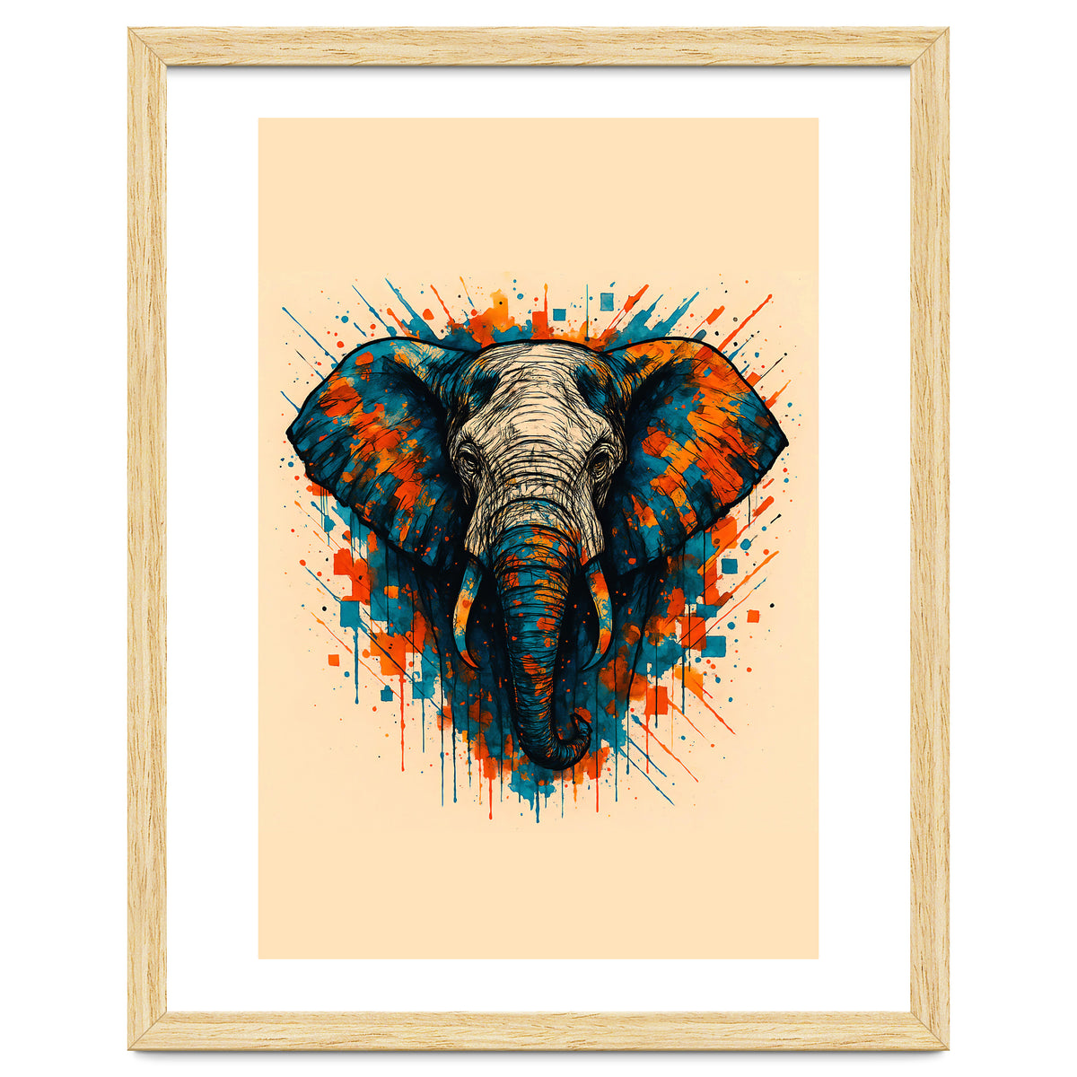 Elephant Animal Watercolor