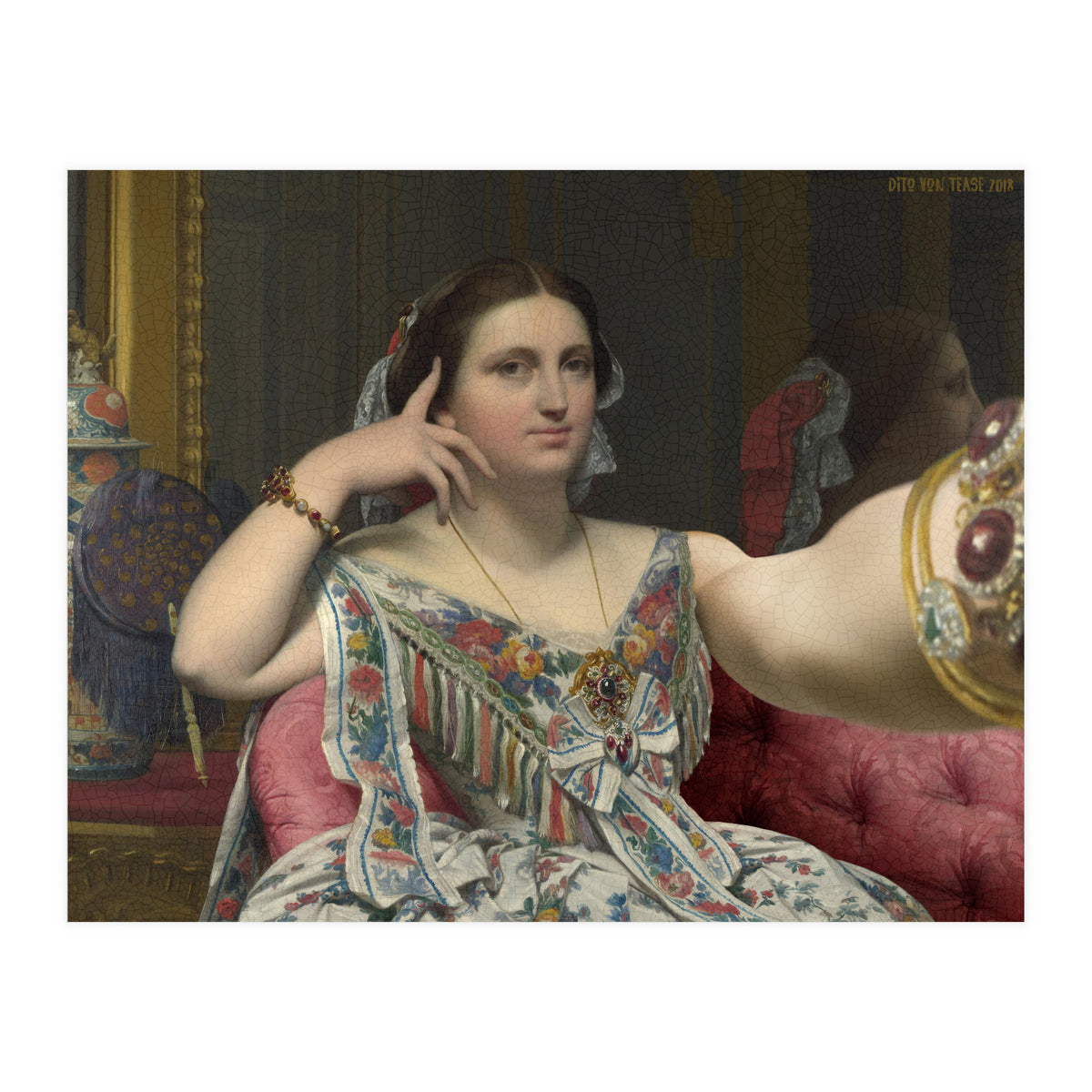 Madame Moitessier - Ingres - Selfie (Print Only)