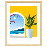 A Peek Ahead, Travel Ocean Beach Sea Tropical, Architecture Arch Boat Summer, Bougainvillea Eclectic Bohemian thumbnail