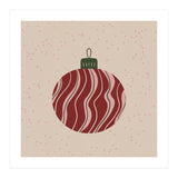 Christmas Globe with swirls (Print Only) thumbnail