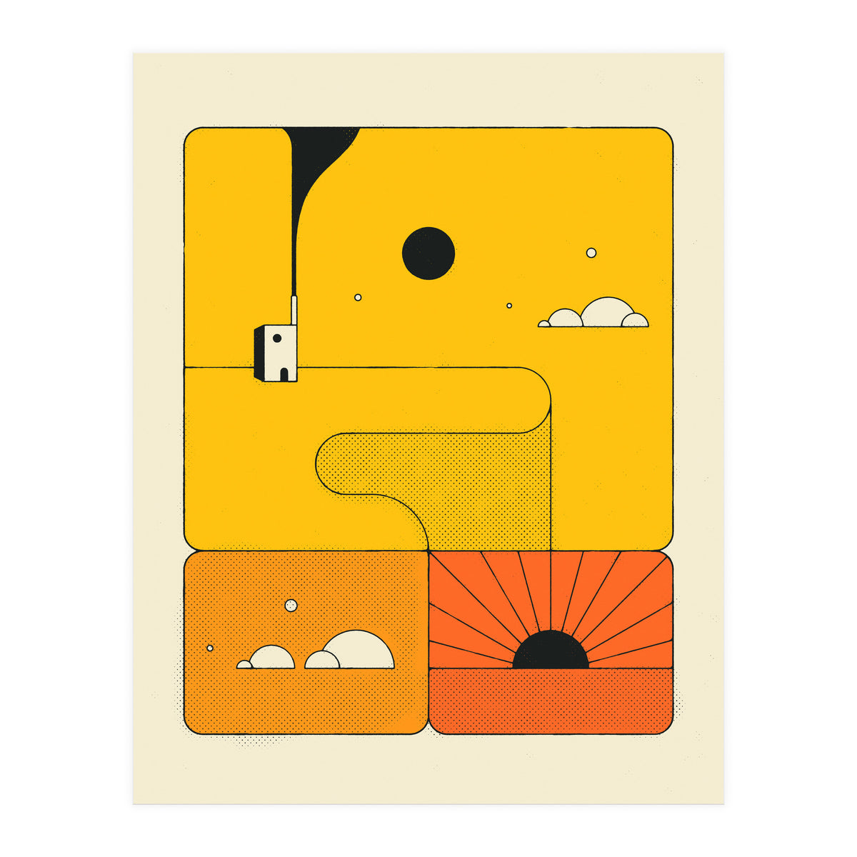 ORANGE SUNSET (Print Only)