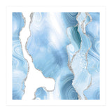 Blue & Silver Agate Glitter Texture 05  (Print Only) thumbnail
