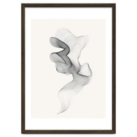 Abstract Black And White Swirling Lines Flowing Form