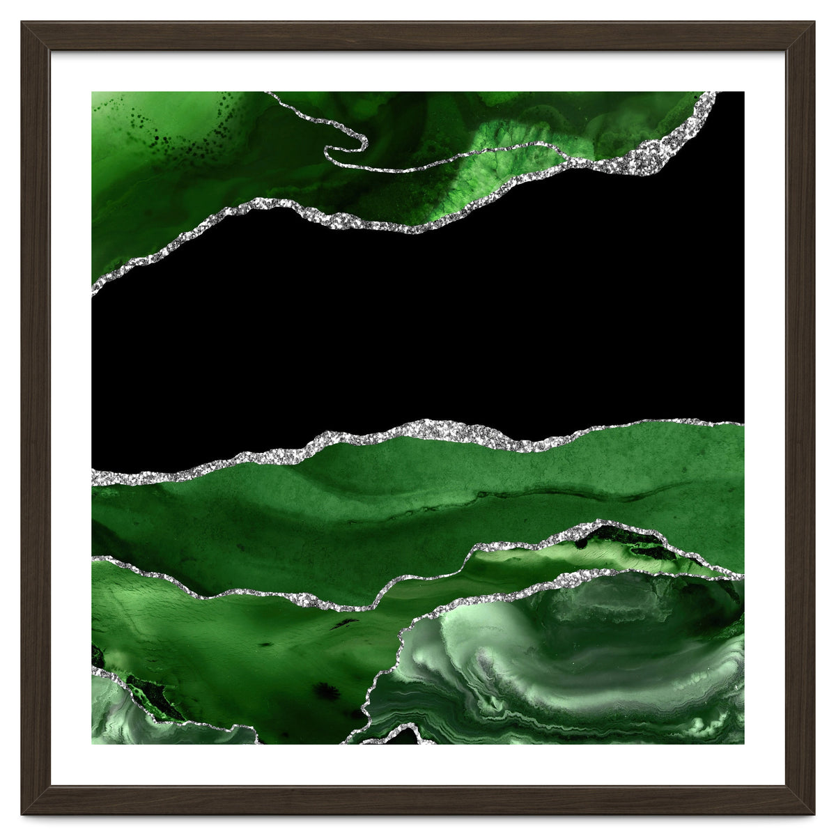 Green & Silver Agate Texture 02