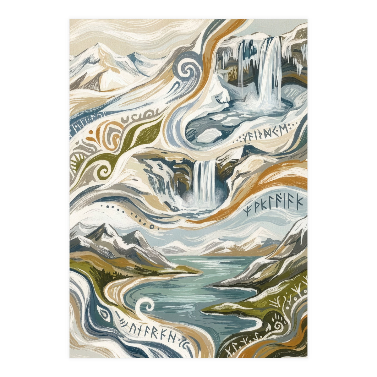 Cascading Nordic Dreams (Print Only)