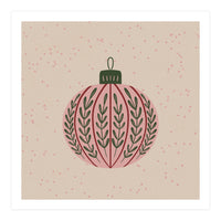 Christmas globe with branches (Print Only)