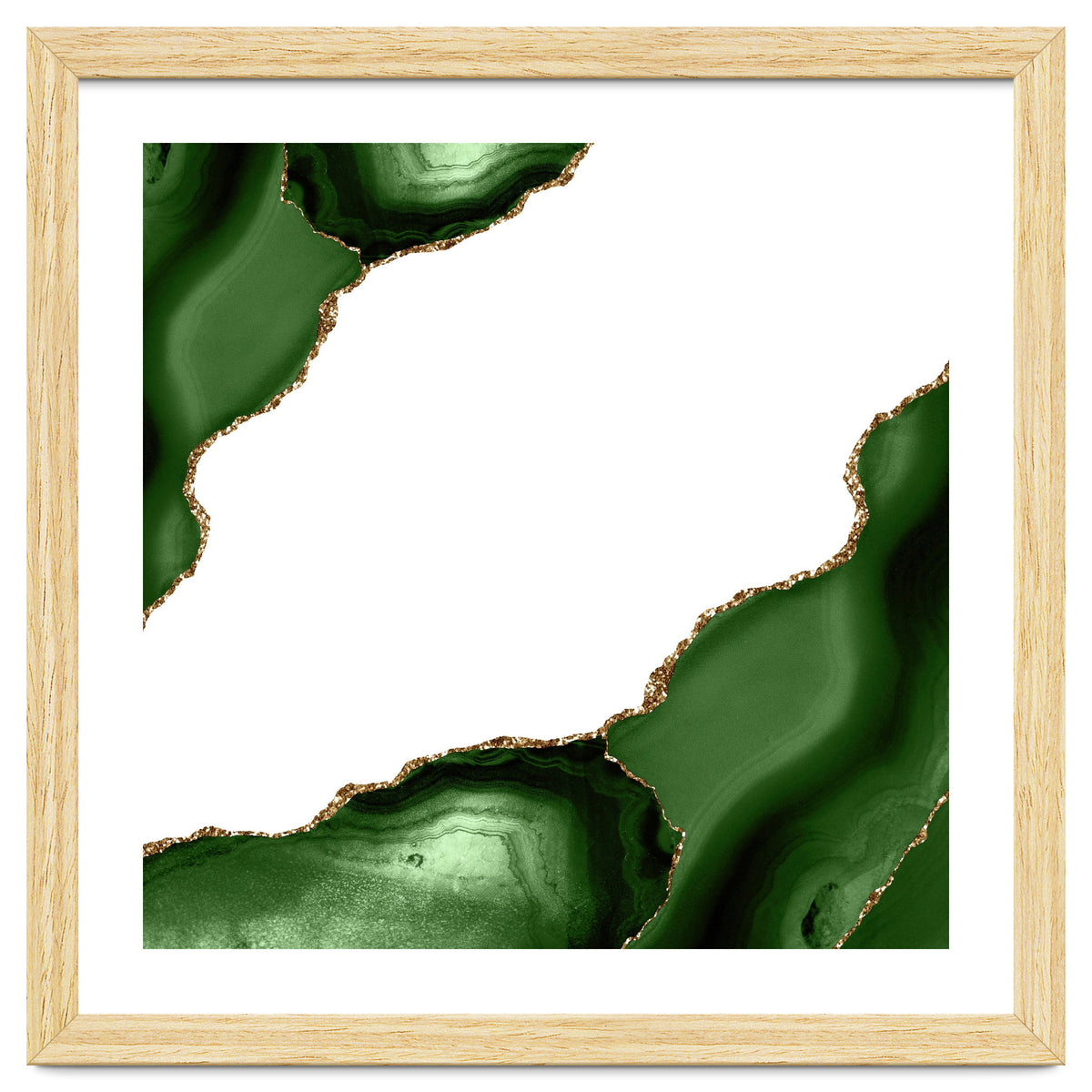 Green & Gold Agate Texture 22