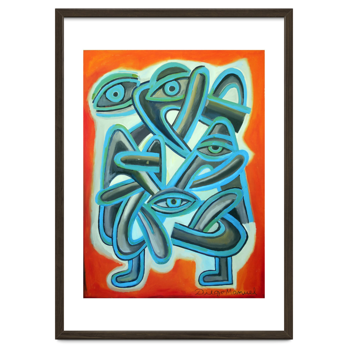 Graffiti Con Ojos Y Lenguas