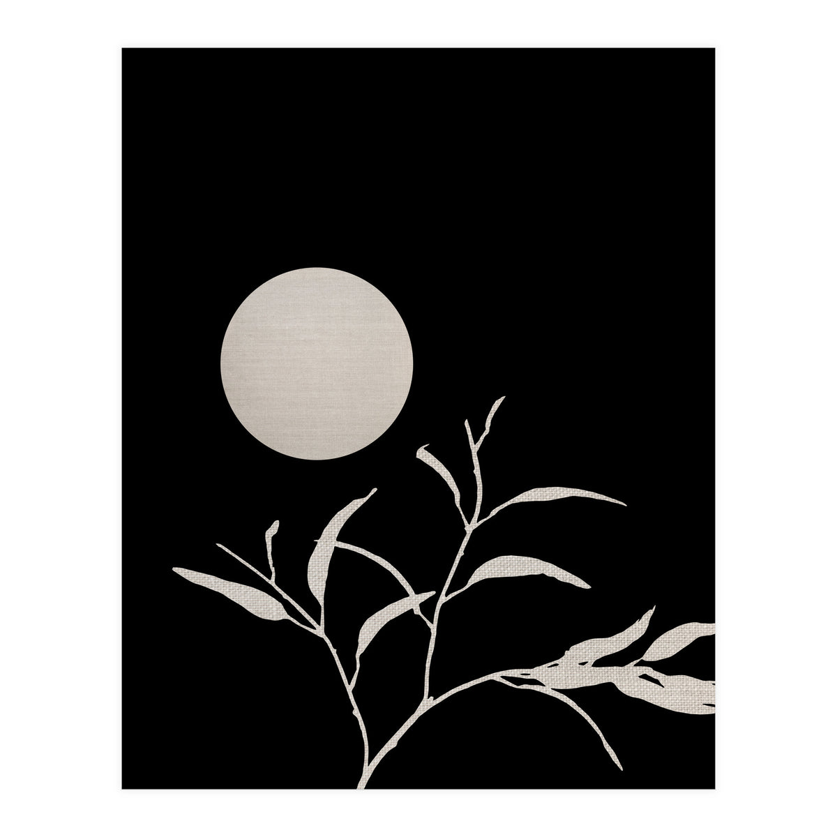 Moon & Leaf (Print Only)