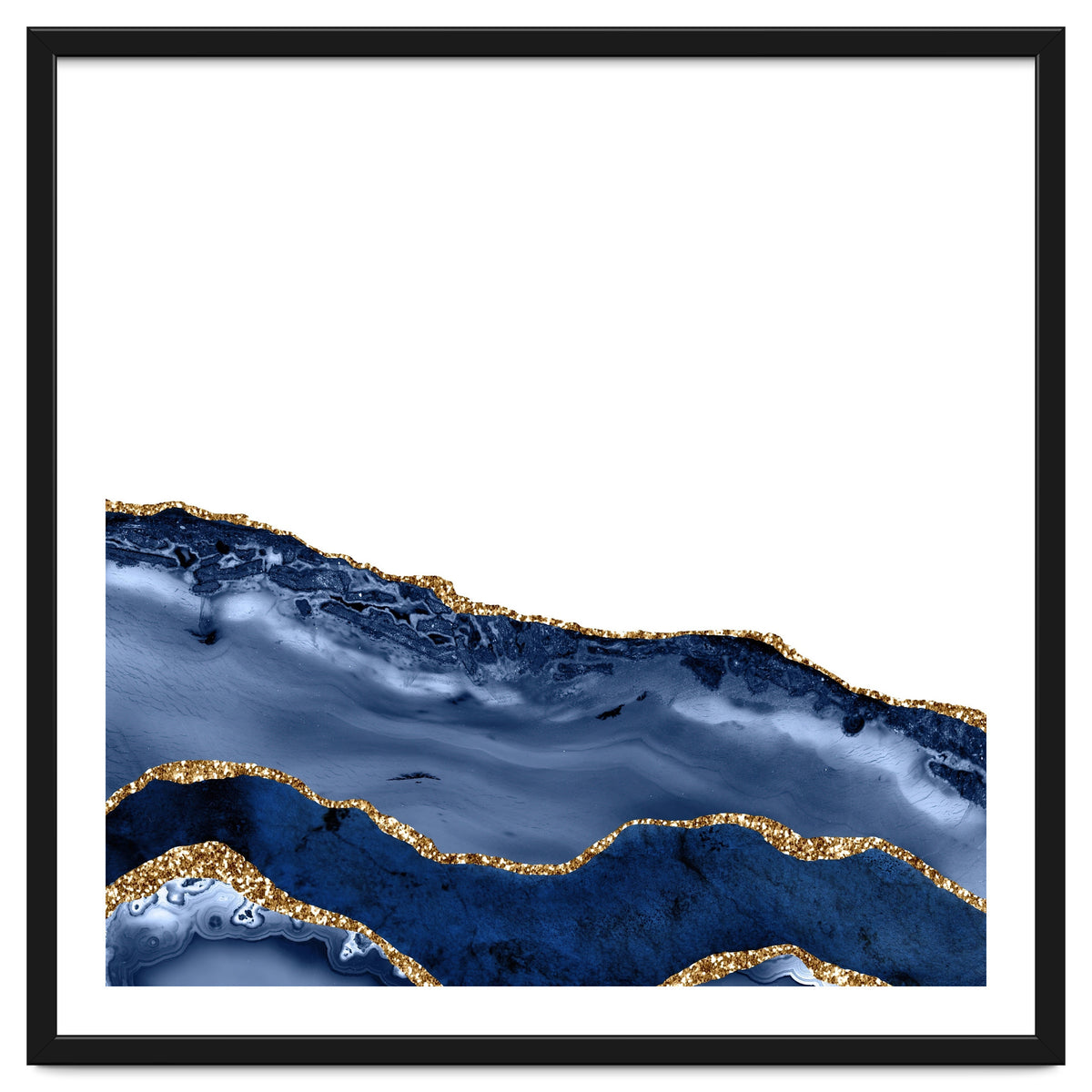 Navy & Gold Agate Texture 20