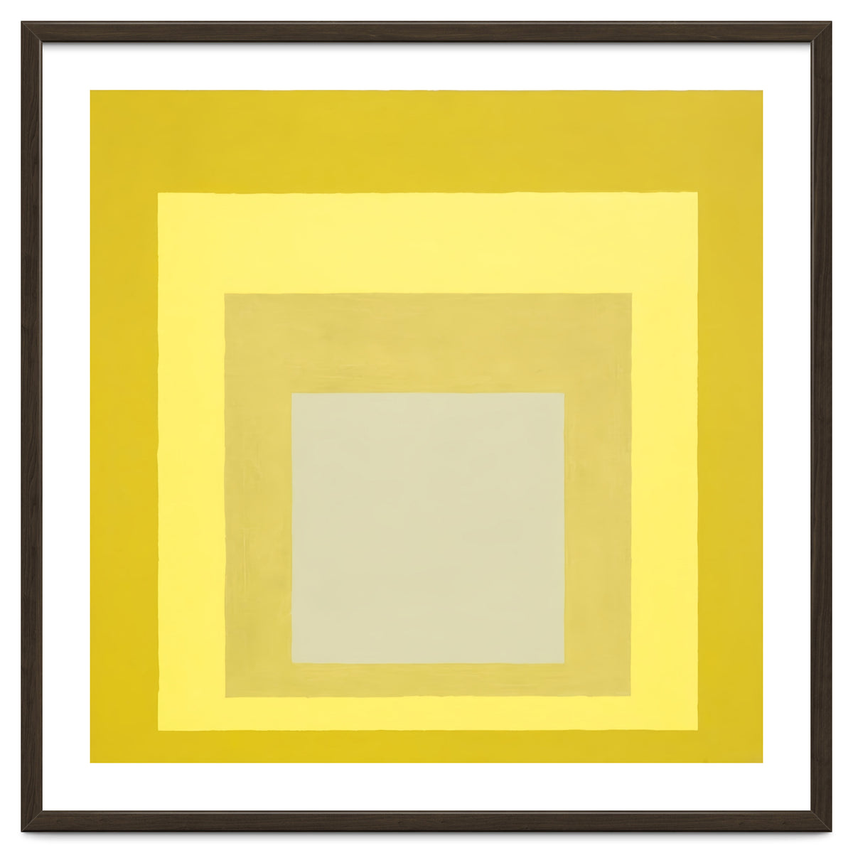 JOSEF ALBERS - HOMAGE TO THE SQUARE YELLOW WHITE