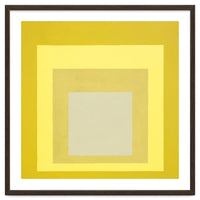 JOSEF ALBERS - HOMAGE TO THE SQUARE YELLOW WHITE