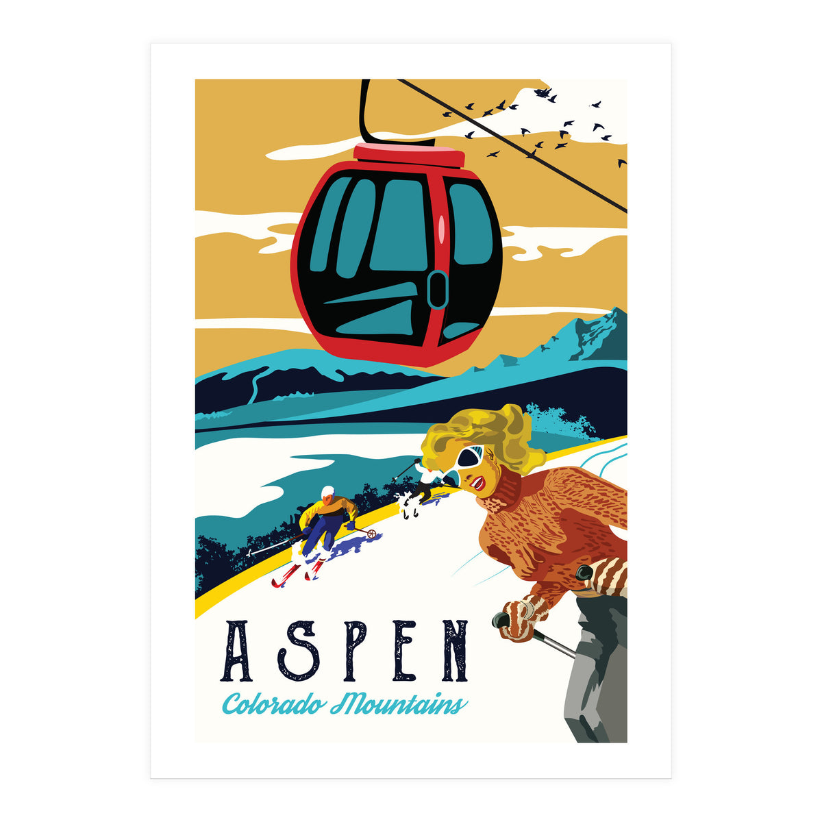 Aspen, Colorado Mountains (Print Only)