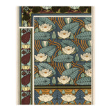 The water lily, Nelumbo lutea, in wallpaper and tile patterns. Lithograph by Verneuil. (Print Only) thumbnail