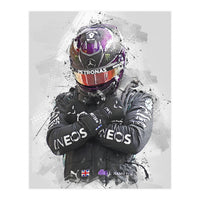 Lewis Hamilton F1 (Print Only)