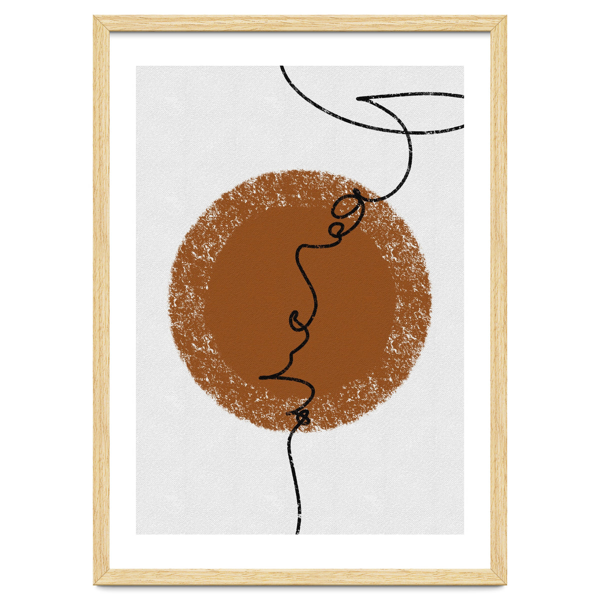 Abstract Brown and Black Lines