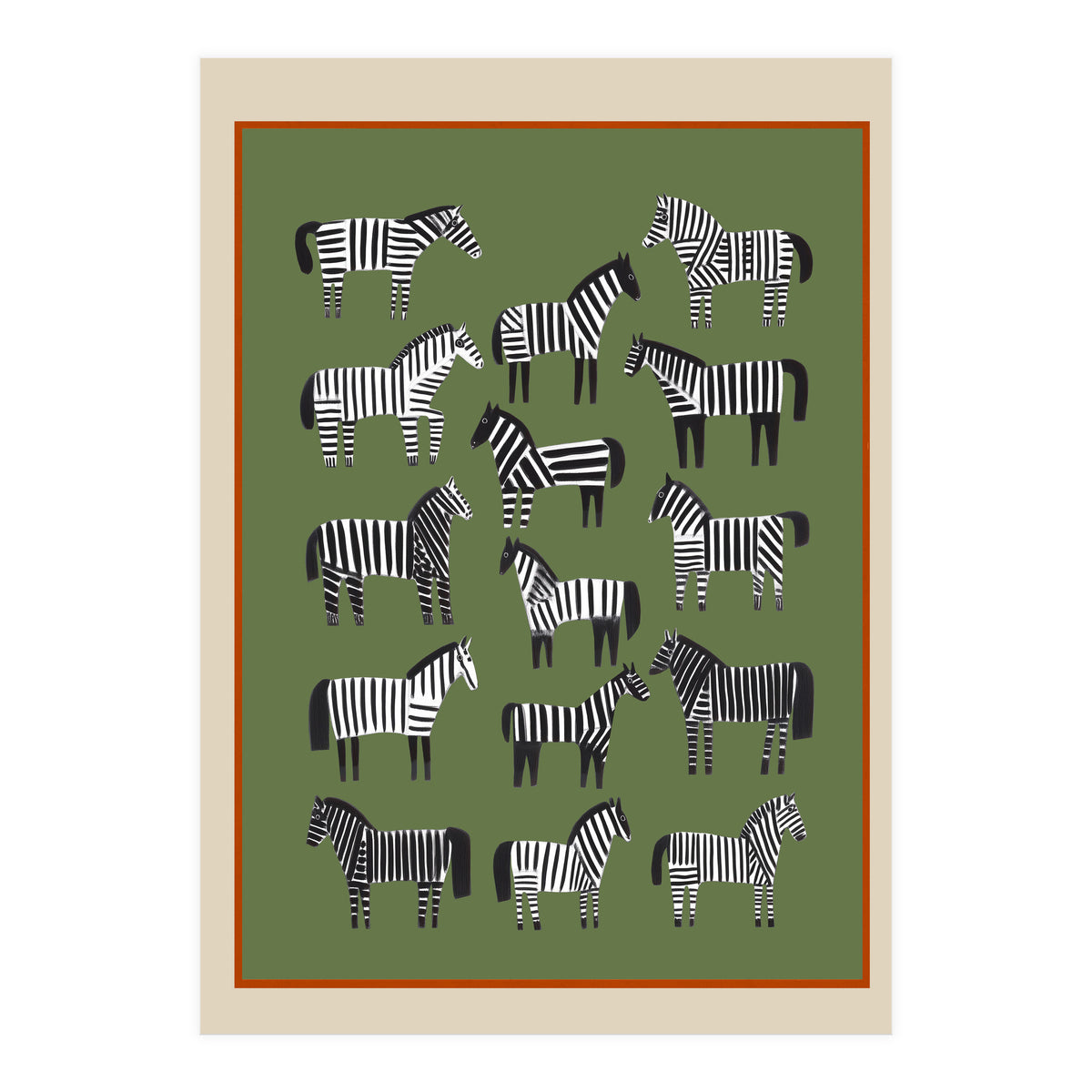 Striped Horses (Print Only)