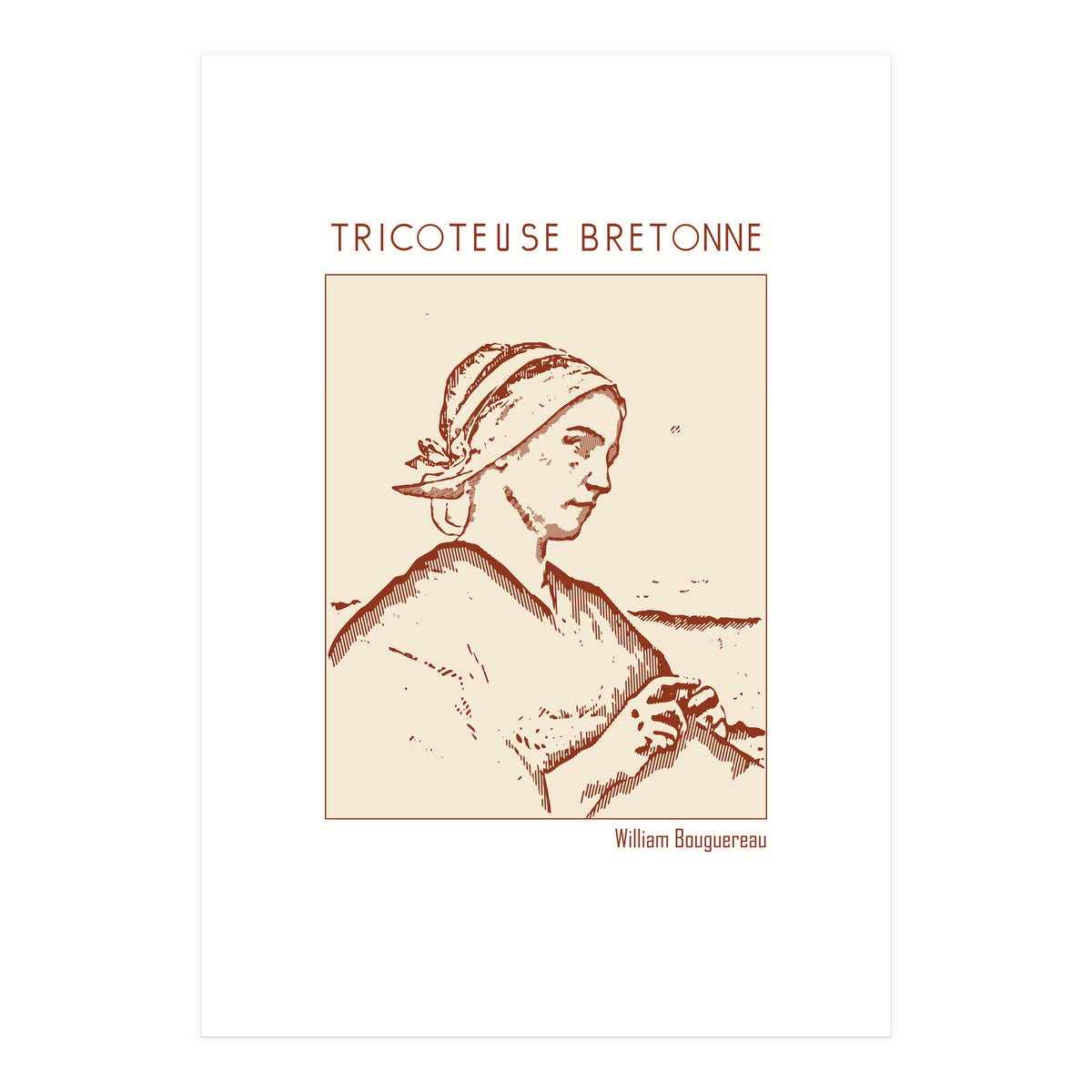 Tricoteuse Bretonne – William Bouguereau (Print Only)
