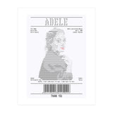 Receipt Art Adele (Print Only) thumbnail