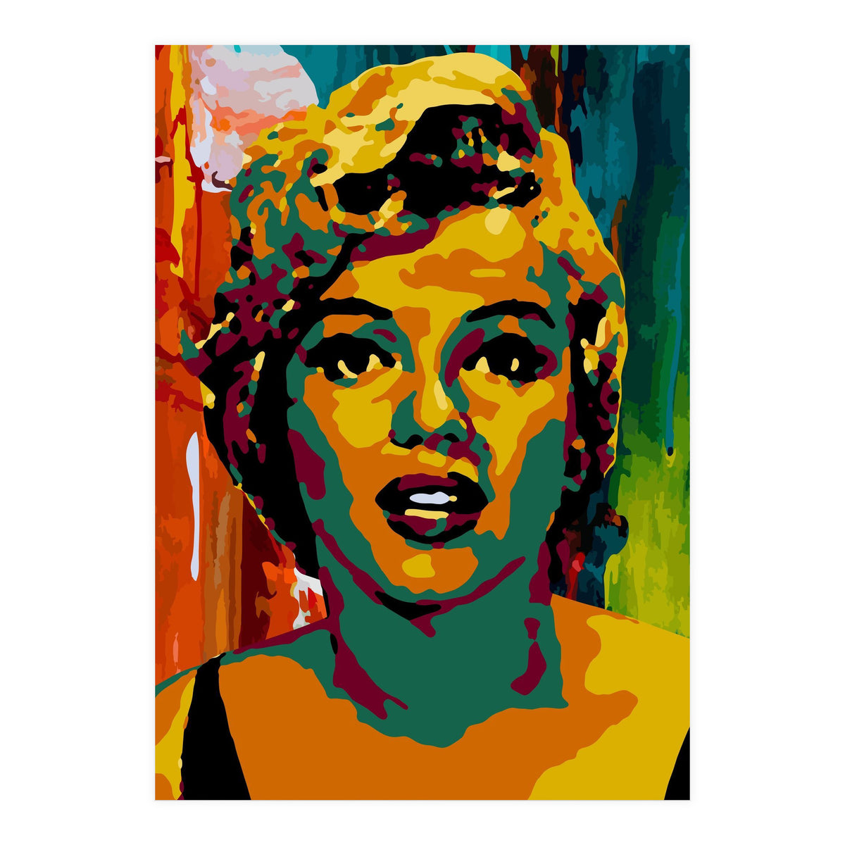 Marilyn Monroe Colorful abstract 3 (Print Only)