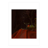 Dark Baroque Still Life Table and Wine oil (Print Only) thumbnail
