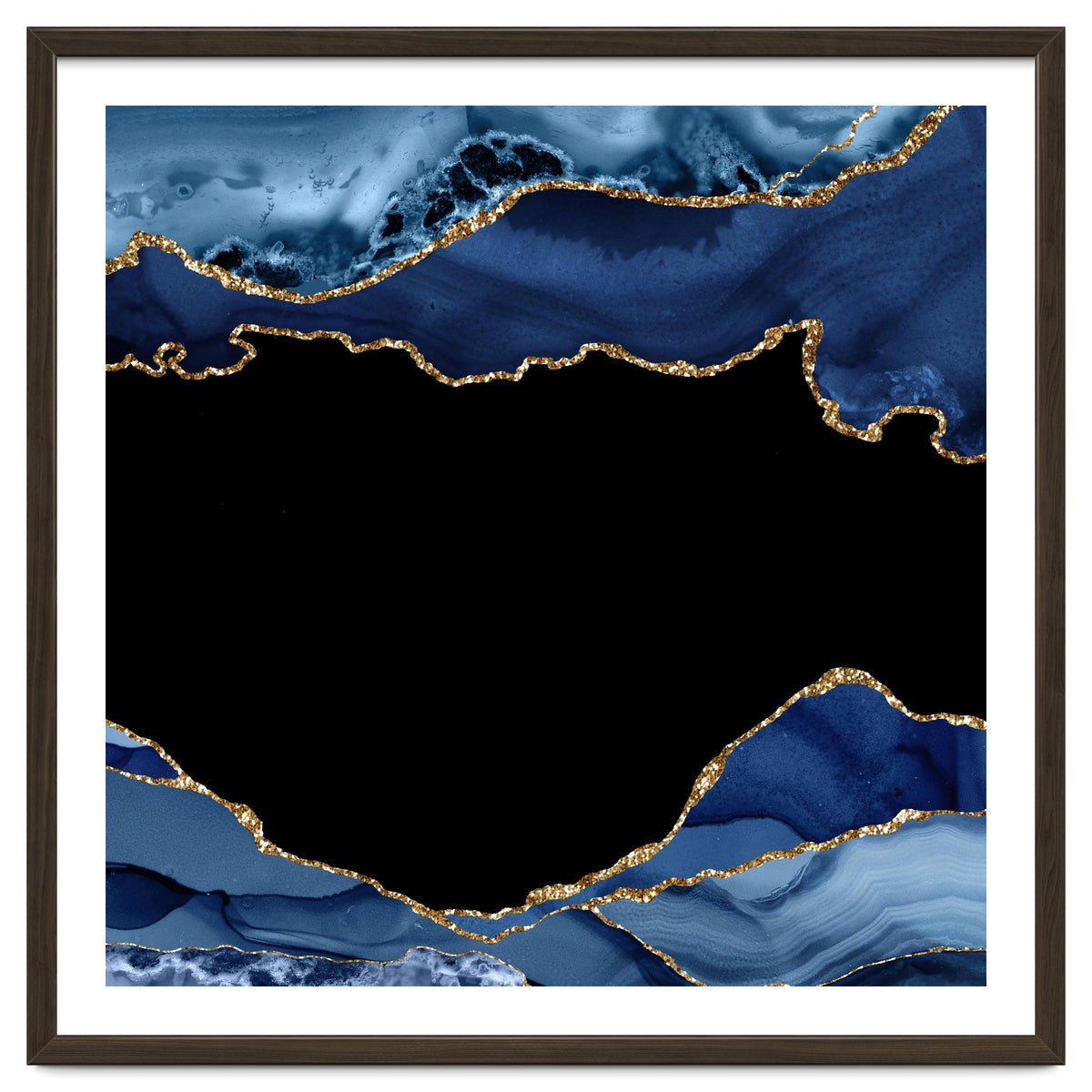 Navy & Gold Agate Texture 18