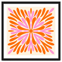 Symmetry Petals - pink and orange