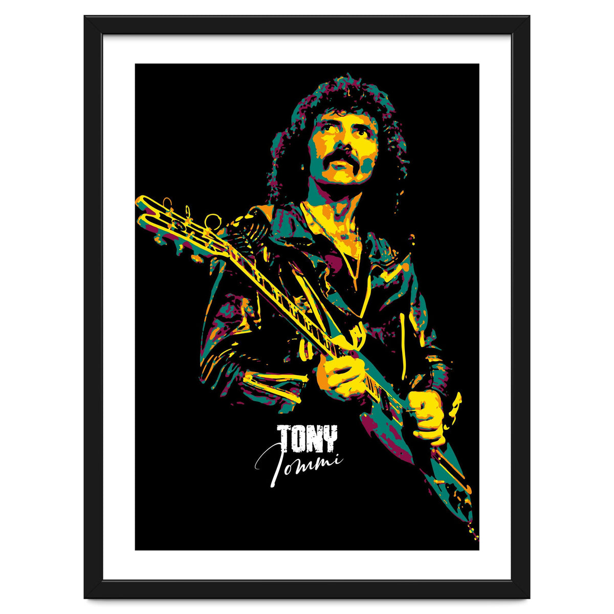 Tony Iommi Musician Legend in Pop Art