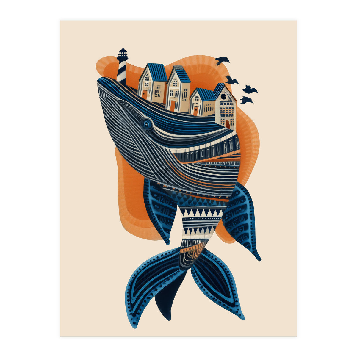 Whale Village (Print Only)