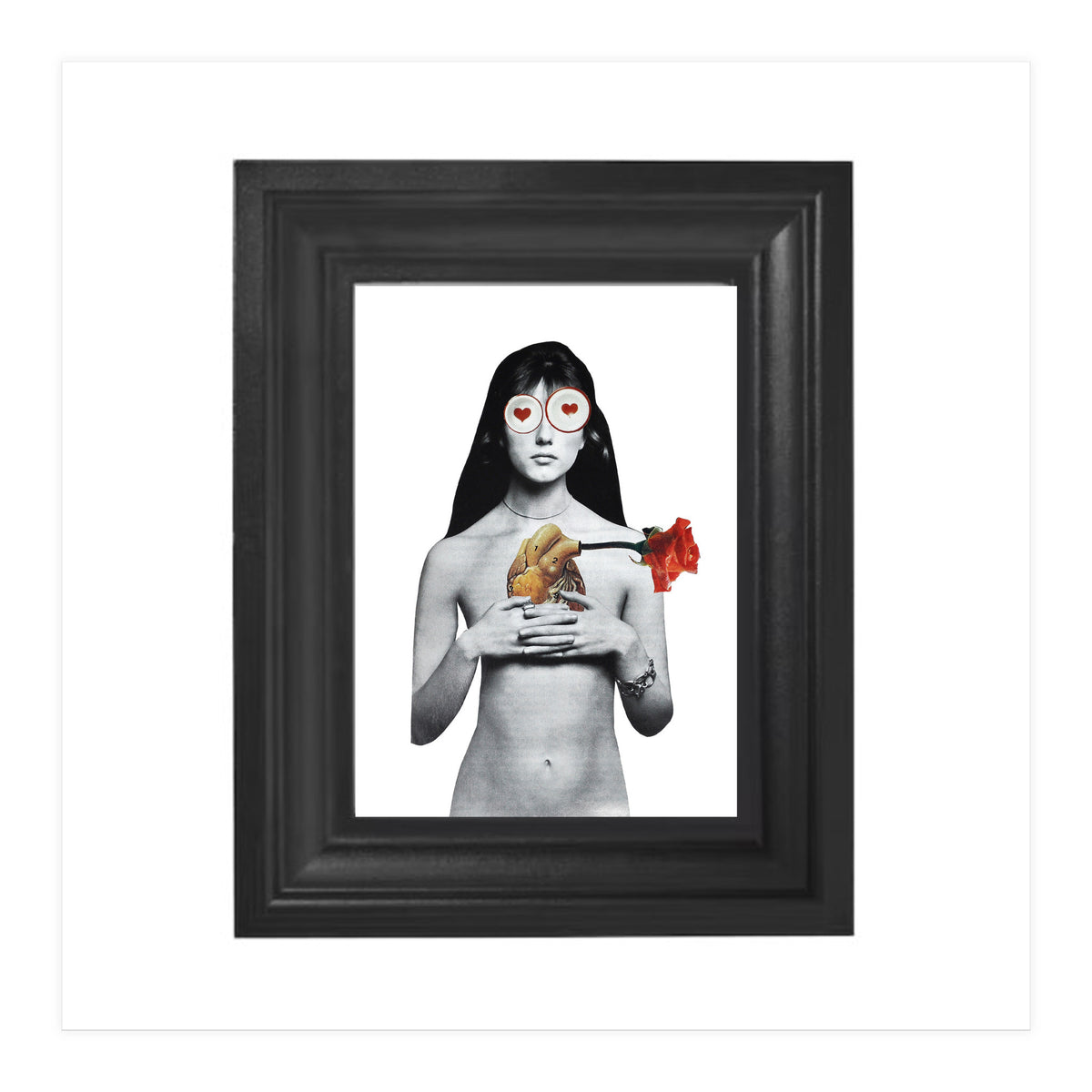 Woman In Love - Print of Paper Collage (Print Only)