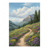 Serene Alpine Path Through Summer Wildflowers (Print Only) thumbnail
